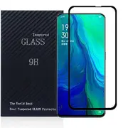 [1 PACK] Oppo Reno 5G Screen Protector Full Coverage Tempered Glass Screen Protector Guard (Black) - Case Friendly
