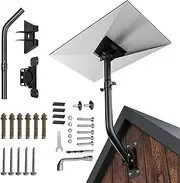 Starlink Gen 3 Mount, 360° Adjustable V3 Starlink Wall Mount, Starlink Gen3 Mast Mounting Kit with Starlink Gen 3 Pipe Adapter for Gen3 Starlink Internet Kit Satellite