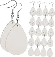 30pcs Sublimation Earrings Sublimation Blank Earring Wooden Earring Hooks Wooden Sublimation Blanks Sublimation Earring Pendant Blanks Crafting Earring Bulk Sublimation Blanks Iron CATIEBYE