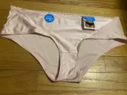 Playtex WHITE Love My Curves Incredibly Smooth Cheeky Hipster Panty, US 2X