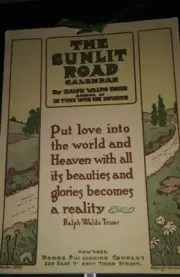 Antique, "The Sunlit Road Calender" 1912, Dodge Pub., New/Old Stock bx1
