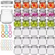 30 Pack Mason Jars 8 Oz, Half Pint Canning Jars with Lids and Bands for Canning,