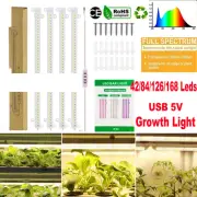 Full Spectrum Lamp 50CM LED USB Grow Lights Strip for Indoor Plants Flower AU