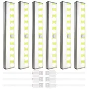 Led Motion Sensor Closet Lights Wireless Under Cabinet 6 Pack Warm Light