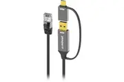LC8030 2M USB and USB-C To Rj45 Cat6 Lead Toughlink (Mb-Xcb-Ucn20)