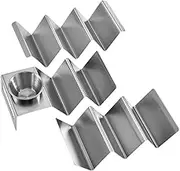 KICHOUSE 3Pcs Stainless Steel Taco Holders Rustproof Taco Stands for for Home Parties and Gatherings and Compact Kitchen Tortilla Rack