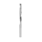 - 51646 Solid Carbide CNC Spiral 'O' Single Flute, Plastic Cutting 1/4 Dia x 2-