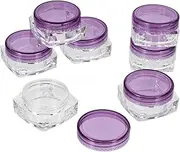 EPIGEIST Travel Portable Jars Set 24 Pcs Cream Boxes Lids Wide Mouth Refillable Plastic Jars for Travel Home Storage