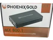 PHOENIX GOLD MX800.1 CLASS D MONOBLOCK 800 WATT CAR AUDIO AMP Free Shipping