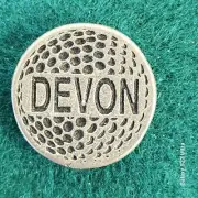 Personalized Metal Golf Ball Marker for Devon