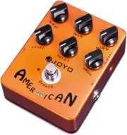 JOYO American Sound Amp Simulator Pedal of Fd 57 Deluxe Amplifier from Clean to