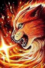 Fire Star Framed Notebook: Journal for School, College, Office, Work