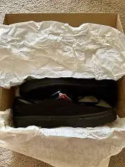 Vans Authentic Black/Black Canvas Shoes Unisex Men's 9.5 / Women's 11