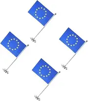 Operitacx 4pcs Table Runner Nautical Table Flag Mini Desktop Display Flag Bar Handheld Decoration Polyester
