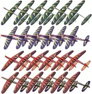 BRIGHTFUFU Develop Skills 40pcs Foam Airplane Models for Kids Promoting Practical Observation Skills Random Color