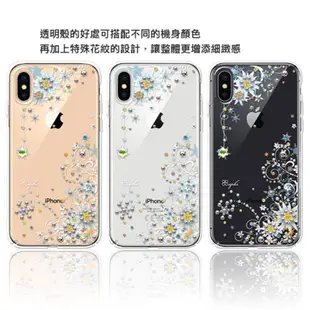 apbs iPhone Xs Max 6.5吋施華洛世奇彩鑽手機殼-雪絨花 現貨 蝦皮直送