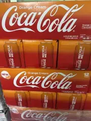 New Orange Cream Coca-Cola Soda 12-Pack Soft Drinks Soda Pop 12oz Cans