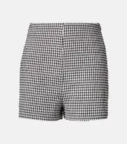 [Rohe] Róhe High-rise gingham shorts UK 12 black