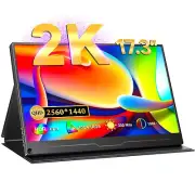 UPERFECT 2K Portable Monitor 17.3 Inch 2560x1440P Gaming Monitor Travel Monitor