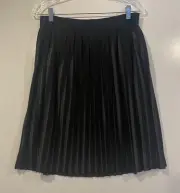 NWT Bailey 44 Black Gray Pleated Pull On Skirt Career Womens Small (849)
