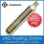 Co2 GAS CYLINDER ONLY 33g - RE-ARM 150N MANUAL/AUTO INFLATABLE PFD LIFE JACKET