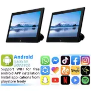 2Pcs 10.1" Car Rear Seat Monitor Touch Screen Player Android 12 WIFI Mirror Link