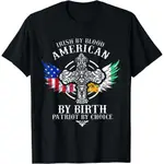 BIRTH PATRIOT BY CHOICE T 恤的複古愛爾蘭人