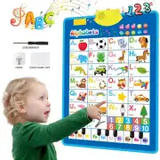 Electronic English Alphabet Wall Chart Talking ABC Letters 123s Music Poster Edu