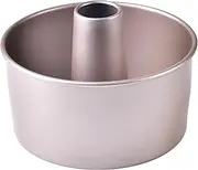 [Bakeley] Angel Cake Pan, 6-Inch Non-Stick Vortex-Shaped Tube Pan Kugelhopf Mold for Oven and Instant Pot Baking (Champagne Gold)