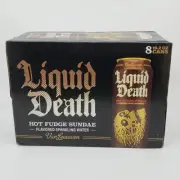 Liquid Death Van Leeuwen Hot Fudge Sundae Sparkling Water 19.2oz 8 Cans