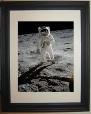 Apollo Moon Landing NASA Neil Armstrong Buzz Aldrin Framed Photo Picture sm1