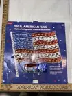 Vintage Kmart 120 Light American Flag Lighted Holographic Window Decoration