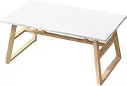 Foret Dining Table Rectangle Modern Home Kitchen Cafe Wood Metal 140x80cm White