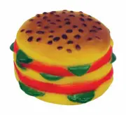 Diggers Vo-Toys Brown Hamburger Vinyl Hamburger Dog Toy Large