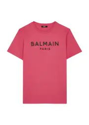 Balmain Kids Logo-appliquéd Cotton T-shirt (12-14 Years) - Pink Fuchsia - 14YR (14 Years) 14YR (14 years)