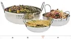 Set of 3 Stainless Steel Serving Cooking Kadai Tableware Bowls Wok
