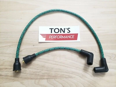 Harley Davidson Big Twin 91-98 FXD Dyna Softail Spark Plug Wire Green Black