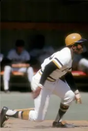Manny Sanguillen Of The Pittsburgh Pirates Bats 3 Old Photo