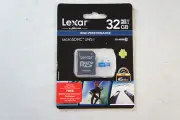 New Lexar 32GB 32 GB High Speed MicroSDHC Class 10 UHS-1 Memory Card 300X