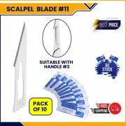 10X Scalpel surgical Blades stainless carbon steel Blades for scalpel handle #3