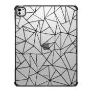 iPad Pro 13-inch (M4) iPad Impact Case Abstraction Outline Black on White
