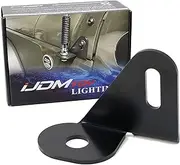 iJDMTOY Front Driver Side Near The Hood Edge Side Mount Bracket Holder for Off-Road CB Antenna, Compatible with Jeep Wrangler JL JK TJ & Gladiator JT