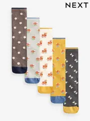 Hamish The Highland Cow Ankle Socks 5 Pack (E71586) | $23