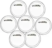 BESPORTBLE 30pcs Clear Acrylic Design Button Badges Kit Round Pins for Crafting Easy DIY Personalization Durable Backing for Custom Photos