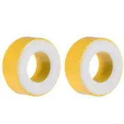 2pcs 14.2 x 27.3 x 11mm Ferrite Ring Iron Powder Toroid Cores Yellow White