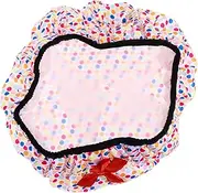 FOYTOKI Double Bathing Cap with Durable Shower Hat for Hair Protection for Bathing and Spa Use Oxford Stylish Design