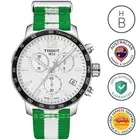 New Tissot Mens Watch Quickster Boston Celtics Chrono Nato Strap T0954171703717