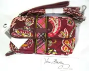 Vera Bradley PICCADILLY PLUM All In One CROSSBODY Wallet WRISTLET Phone RFID NWT