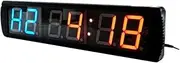 4-inch High LED Fitness Gym Interval Timer Programmable Wall Clock for Multifunction