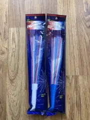 2 Packages Glow Wand Baguette Lumineuse, Party and Celebrate The 4th July New